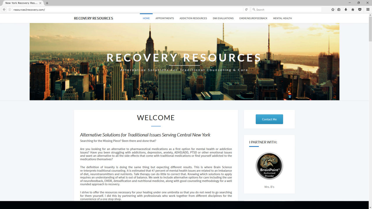 Website Design - Recovery Resources